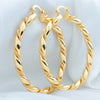 Hoop Earrings For Women Drop Earrings Dubai Gold Plated Jewelry For Wedding Party Daily Wear Jewelry Accessories Gift - Image 3
