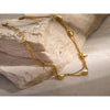 Chic Stainless Steel Love Double Layer Anklet Gold Plated Metal Sweet Jewelry Gift For Women - Image 4