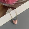 1 PC Love Heart Choker Necklace Various Color Gift Necklace Golden Color Link Chain Neck Jewelry - Image 9