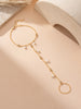 Elegant Ladies' Mini Imitation Pearl Charm Finger Linked Bracelet Minimalist Party Gift Jewelry - Image 4