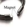 Punk Weave Magnet Buckle 117 Leather Bangle Fit 18mm Snap Button Bracelet Charm Jewelry For Women Men Gift - Image 4