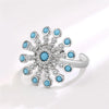 Beads Ring Fidget Spinner Rings Korea Crystal Butterfly Flower Star Moon Ring Jewelry Gift - Image 27
