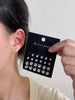 Geometric Six-Claw Heart-Shaped Crystal Zircon Basic Set Ear Studs Vintage Elegant 36 Pairs Unisex - Image 3