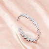 Metal Silver Color Heart Animal Snake Hand Hug Flower Leaf Bangles Bracelets For Women Girl Jewelry Stainless Steel Bangle Gift - Image 4