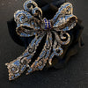 Baroque Rhinestone Bow Design Brooch，Unisex, Couple's Accessories, Party Favors，Suit Coat Skirt Decoration，Enhance Charm - Image 1
