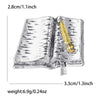 Enamel Glasses Book Brooch for Women Unisex Rhinestone Quill Pen School Supplies Drawing Board Pins Party Friend Gifts Accessory - Image 9