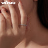 Silver Simple White Opal Black Onyx Band Rings For Women, Everyday Wear Full Stone Rings Party Gift for Her - Image 2