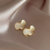 Abstract Alien White Color Cloud Irregular Stud Earring for Women Temperament Ear Jewelry Simple Christmas Valentine's Day Gift - Image 18