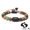 12 Constellation Zodiac Sign Stone Bracelet Turquois Tiger Eye Mineral Bracelet Adjustable Woven Bangle Leo Jewelry Gift - Image 9