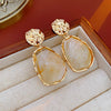Geometric Resin Drop Earrings in Multiple Colors - Image 10