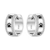 Openwork Leaf Pattern Hoop Earrings with Sculpted Detail - Image 35