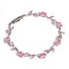 16 Colors Sparkling Leaf Cubic Zirconia Branch Gold Silver Color CZ Crystal Bracelet Women Wedding Jewelry Gift - Image 19