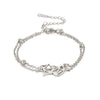 Cute Elegant Stainless Steel Anklet for Women Silver Color Planet Star Heart Turtle Octopus Charm Summer Sandals Jewelry - Image 11