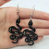 1 pair of acrylic moon star snake earrings, women's earrings, the choice for gifts - Image 1