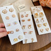 6/10/12 Pcs Simulated Pearl Round Square Stud Earrings Small French Elegant Daity Ear Studs for Women Daily Jewelry Sets F - Image 41