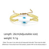 Multicolor Bead Bracelet with Blue Eye Motif and Adjustable Cord - Image 8