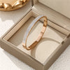 Geometric Zircon Cuff Bracelet For Women Golden Plated Open Bangle Party Wedding Jewelry Gifts - Image 25