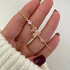 Y2K Fairy Pink Crystal Zircon Sakura Flowers Bracelet for Women Sweet Cherry Blossom Moon Bow Knot Jewelry Gifts - Image 8