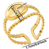 1/2pcs Mix Silver/Gold Color Oval Flower Sun Ring Stainless Steel Rings For Women Men Accessories Round Blank Cobochons Settings - Image 7