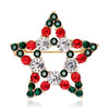 Selling Christmas Series Women's Brooch Rhinestone Decoration Unisex Snowflake Apple Bell Design Pin Accessories Year Gi - Image 14