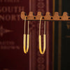 Clip Style Hook Earrings for Women Stainless Steel Gold Plated Ear Stud Charm Simple Geometric Jewelry Accessories - Image 4