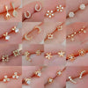 Mini Crystal Butterfly and Flower Stud Earrings in Multiple Designs - Image 39