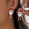Creative Christmas Snowman Drop Earrings For Women Cute Enamel Gingerbread Man Candy Cane Dangle Earring Year Jewelry Gift - Image 6