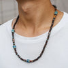 1PC Men's Retro Ethnic Long Wooden Beaded Necklacefor Men Bohemia Ceramic Beads Necklace Man Jewelry - Image 4