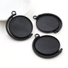 5pcs 20mm 25mm 30mm Inner Size Rotation Double Side Rhodium 8 Colors Cameo Cabochon Base Setting Charms Pendant - Image 10