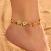 7 Chakra Colorful Zircon Anklet Women Stainless Steel Gold Color Leg Ankle Bracelet Amulet Meditation Yoga Jewelry Gift - Image 1