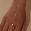 Silver Star/Evil Eyes Blue/White Zircon Bracelet Finger Design For Women Hand Chain Bracelet Party Jewelry - Image 12