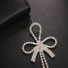 Stonefans New in Crystal Bow Drop Earrings Christmas Jewelry for Women Luxury Rhinestone Bridal Tassel Earrings Wedding Gifts