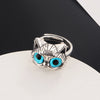 Cute Silver Color Alloy Cat Ring Cat Eye Opening Adjustable Ring For Women Jewelry Accessories Gift - Image 5