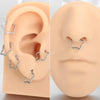 1PC Titanium Star Daith Earring Conch Helix Septum Piercing Clicker Segment Nose Ring Helix Rook Ear Piercings Women Jewelry 16G - Image 3
