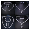 Noble Cubic Zircon Jewelry Set Bridal Wedding Party For Female Fascinating Dress-Up Geometry Shape Elegant Ornament - Image 1