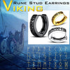 Stainless Steel Norwegian Viking Rune Hoop Earrings For Men Woman Unisex 12 Mm Huggie Hoop Religious Earring Jewelry - Image 12