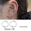3Pair Stainless Steel Minimalist Huggie Hoop Earrings for Women Gold Color Tiny Round Circle 8/10/12mm Punk Unisex Rock Earring - Image 7