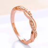 Fancy Women's Finger Ring Twist Band with Sparkling Cubic Zirconia Wedding Engagement Rings Versatile Jewelry - Image 12