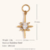 Design Asymmetric Diamonds Stainless Steel Earrings Woman Pearl Charm Gold Hoops Earrings Jewelry Party Accessories - Image 11