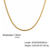 Round Snake Chain Necklace in Stainless Steel 0.9mm to 2mm - Image 10