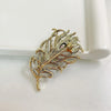 Easya Rhinestone Feather Shape Woman Clothes Brooch Classic Wedding Party Dress Crystal Accessories - Image 6