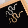 Snake Brooch Women's Lapel Pin Gold Color Badge Wedding Dress Ornament - Image 1