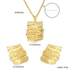 Circular Shell Jewelry Set Pendants Necklace Earring Sets Sun Cross Stainless Steel Set For Women Wedding Party - Image 3
