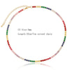 Sexy Short Sparking Rainbow Tennis Chain Chocker Necklace With CZ Personality Women Collar Jewellery - Image 9