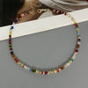 Mulit-cut Glass Crystal Irregular Beaded Choker Necklace for Women Triangle Transparent Female Collar Neck Jewelry - Image 2