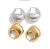 Personality Stainless Steel Chunky Hoop Earrings for Women Gold Pvd Plated Geometric Daily Casual Jewelry - Image 13