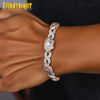 Iced Out Colorful Eye Infinity Link Bracelet for Men Rose Gold Color Cubic Zirconia Cuban Chain Hip Hop Jewelry - Image 6