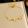 316L Stainless Steel Golden Heart Geometry Zircon Minimalist Series Bracelet Lady Wrist Chain Jewelry - Image 23