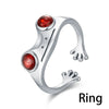 Silver Cube Zirconia Snake Ring Women Open Adjustable CZ Finger Ring Party Jewelry Necklace Clover Charm Love - Image 26