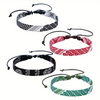 1/4/12Pcs/Lot Arabic Ethnic Style Hand Woven Bracelet Adjustable Lace Up Neutral Beach Surfing Friendship Party Accessory Gift - Image 4